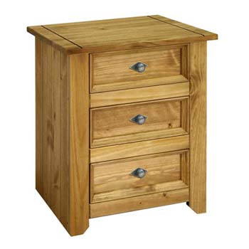 Core Products Mayville 3 Drawer Bedside Table