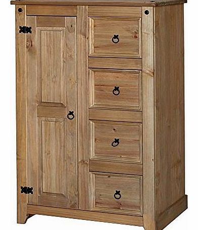 Core Products MX584 Pine 4 Drawer Tallboy