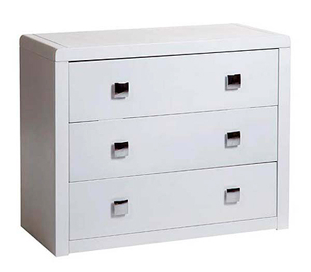 Reya White 3 Drawer Chest - WHILE STOCKS LAST!