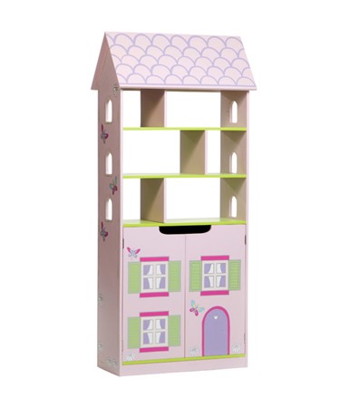 Core Products Tall Dolls House Bookcase and Cupboard