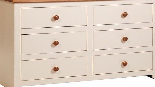 Town Wide 3+3 Chest of Drawers in Cream