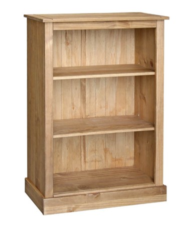 Core Products Traditional Waxed Pine Three Shelf Bookcase