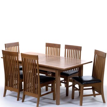 Core Products Verner Extending Dining Set with 6 Chairs
