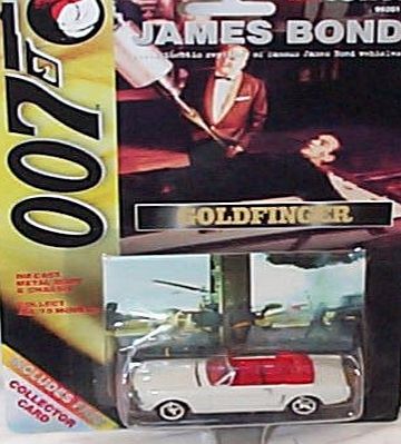 Corgi  james bond 007 goldfinger with white car 1.64 ish scale diecast model