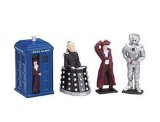 Doctor Who - Tardis, Davros, Doctor Who and Cyberman
