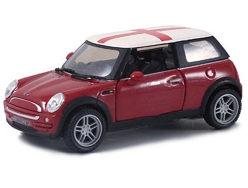 Mini Cooper S (with working lights) in Red (1:36 scale)