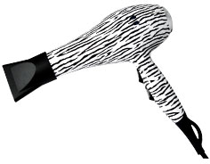 Coriolis Ionic Salon Hair Dryer - Zebra