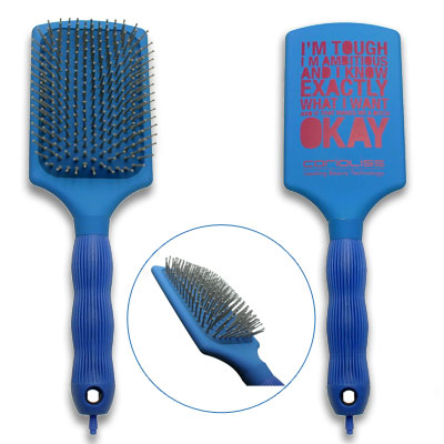 Corioliss Paddle Brush - Blue finsh