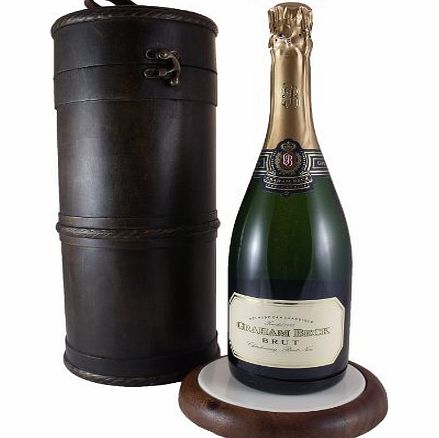 Graham beck Brut Sparkling Wine in an Oak Finish Case