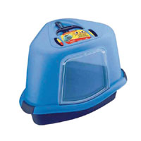 Corner Hooded Cat Toilet 40x56x40cm