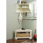 corner Tetbury shelf unit - white