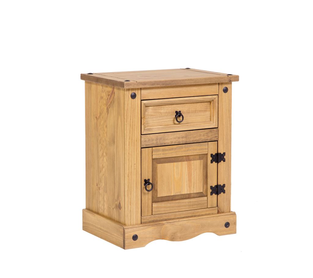 1 door 1 drawer bedside table