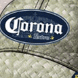 Corona Khaki Straw Baseball Cap
