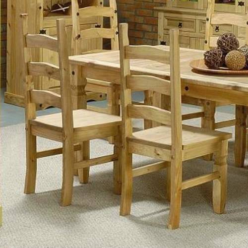 Corona Pine Dining Chair Large x2