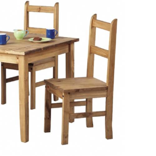 Corona Pine Dining Chairs Small x4