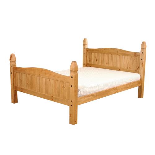 Corona Mexican Pine Furniture Dark Corona Pine Bed Kingsize 5