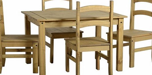 Mexican Solid Pine Square Dining Set with
