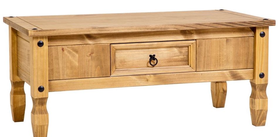 Corona Pine Coffee Table with drawer
