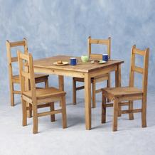 Pine Dining Set Small (x4 Chairs)