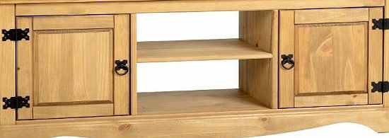 Corona TV Stand Solid Pine Corona Wide Television Cabinet Flat Screen Unit Mexican