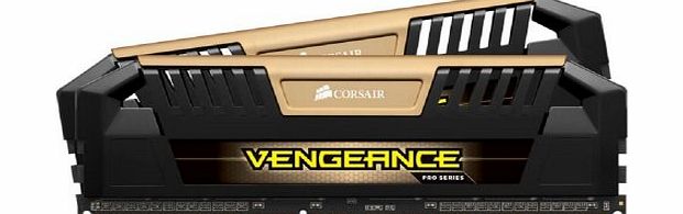 Corsair 16GB (2x 8GB) PC2400 CL11 Vengeance Pro VenPk DDR3 DIMM RAM Memory Module - Gold
