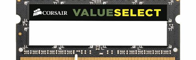 Corsair CMSO2GX3M1A1333C9 Value Select 2GB (1x2GB) DDR3 1333 Mhz CL9 Mainstream Notebook Memory Module