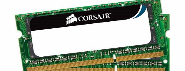 Corsair CMSO8GX3M2A1333C9 Value Select 8GB (2x4GB) DDR3 1333 Mhz CL9 Mainstream Notebook Memory Kit