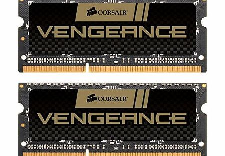 Corsair CMSX8GX3M2A1600C9 NB Vengeance Performance 8GB 1600MHz CL9 DDR3 SO-DIMM Memory Two Module Kit