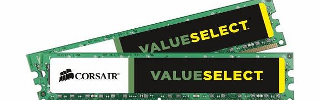 Corsair CMV4GX3M2A1333C9 Value Select 4GB (2x2GB) DDR3 1333 Mhz CL9 Mainstream Desktop Memory Kit