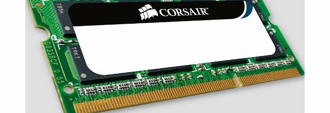 Corsair VS8GSDSKIT800D2 Value Select 8GB (2x4GB) DDR2 800 Mhz CL6 200 Pin SODIMM Notebook Memory Kit