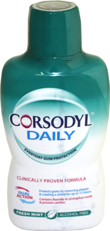 corsodyl Daily Alcohol free mouth wash Fresh