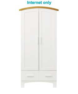 cosatto Hogarth Wardrobe - White and Oak