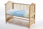 Olivia Bedside Cot with mattress