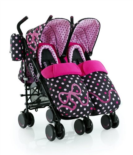 Cosatto Supa Dupa Twin Stroller (Bow How)