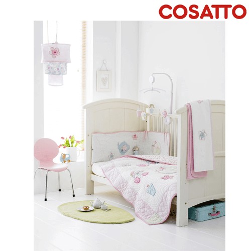 Cosatto Tea Time Pink Coverlet