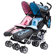 Cosatto You2 Twin Stroller - Sis and Bro Pushchair