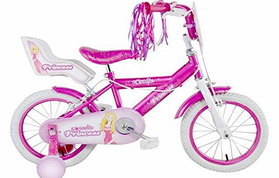 Cosmic Princess Bike Cycle Bicycle 14`` Wheels Girls Kids Childrens Infants