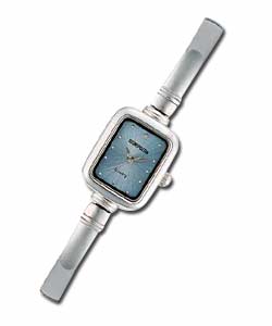 Ladies Quartz Angle/Bracelet Watch and Bag Set