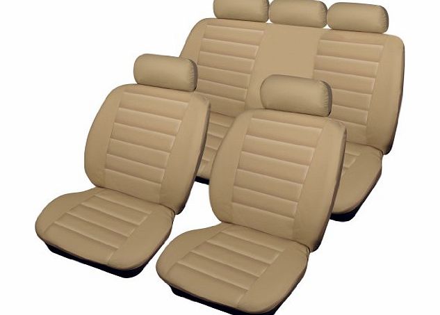 Cosmos 2855304 Carrera Full Set Leather Look Car Seat Covers