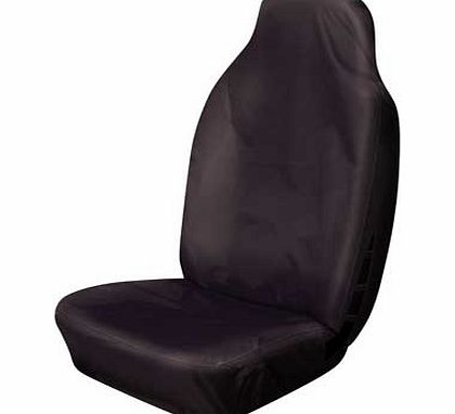 Cosmos Single Front Seat Cover - Black