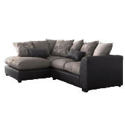 Costa left hand facing corner sofa, charcoal