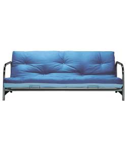 Rica Futon Sofa Bed with Mattress - Blue