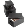 Faux Leather Boxes x3