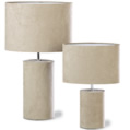 Faux Suede Lamp - small
