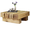 Cotswold Company Oak Beam Coffee Table - 4 beam