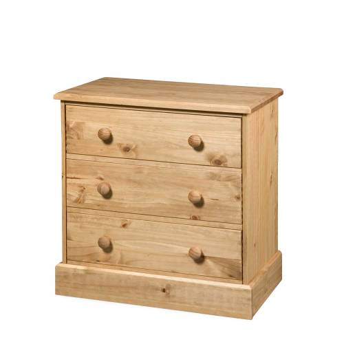 Cotswold Flat Pack Pine Cotswold 3 Drawer wide chest 214.102