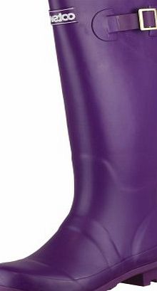 Ladies Purple Wellies Funky Fashion Rain Festival Snow Winter Wellington Boots Size UK 7