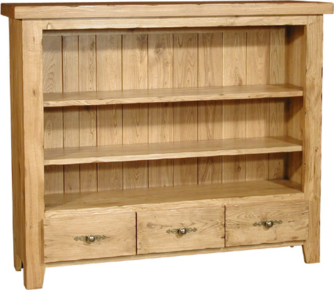 cotswold Oak Low Bookcase