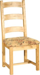 cotswold Oak Upholstered Chairs - Pair