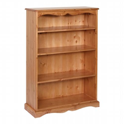Cotswold 4`Pine Bookcase - 8`nd#39; deep